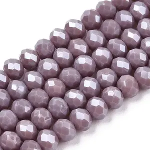 Electroplate Glass Beads Strands