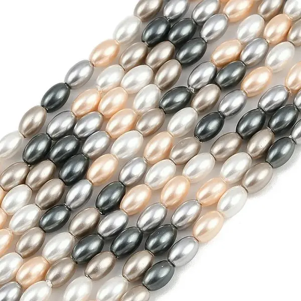 Electroplated Shell Pearl Beads Strands