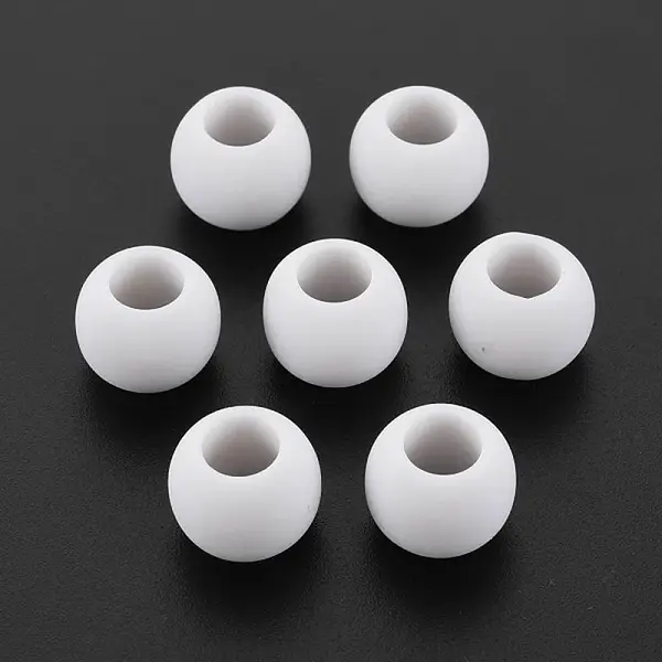 Opaque Acrylic European Beads