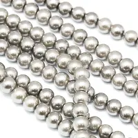 Eco-Friendly Dyed Glass Pearl Round Beads Strands