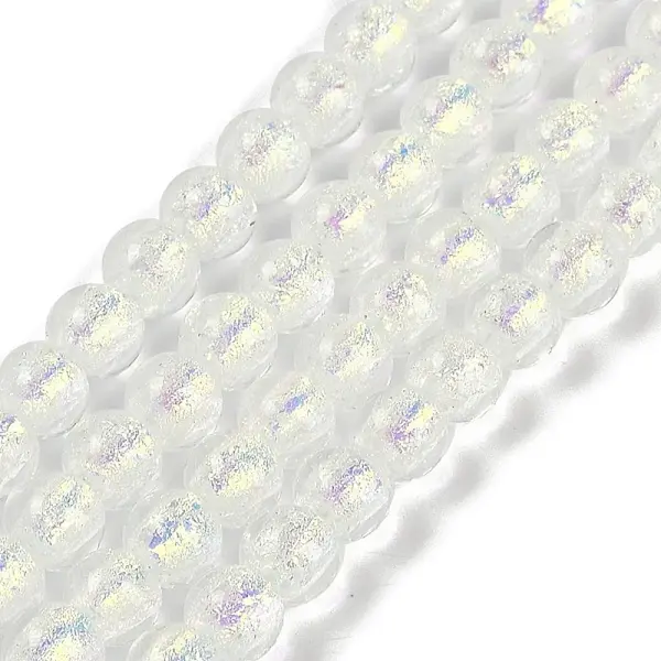 Handmade Foil Lampwork Beads Strands
