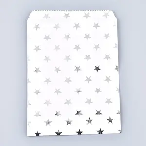 Star Pattern Eco-Friendly Kraft Paper Bags