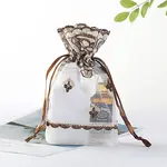 Organza Embroidery Flower Jewellery Storage Pouches