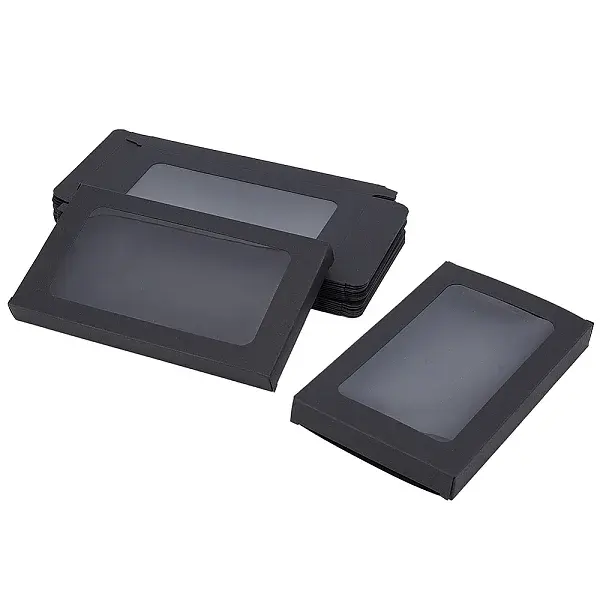 Rectangle Paper Biscuit Boxes with Clear Window