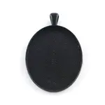 Electrophoresis Alloy Oval Big Pendant Cabochon Settings