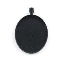 Electrophoresis Alloy Oval Big Pendant Cabochon Settings