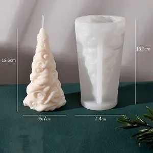 3D Christmas Tree DIY Silicone Candle Molds