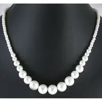 21 inch(53.3cm) Glass Pearl Necklace