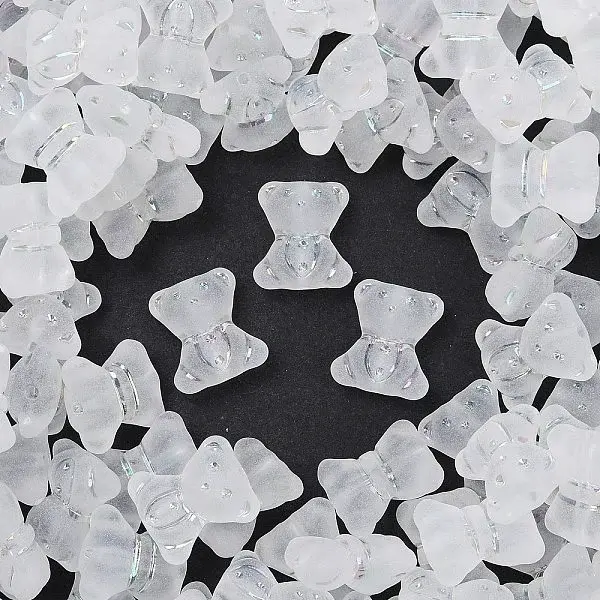 Frosted Transparent Acrylic Beads