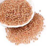 6/0 Transparent Inside Colours Glass Seed Round Beads