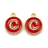 Golden Plated Alloy Enamel Charms