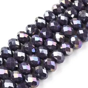 Electroplate Glass Beads Strands