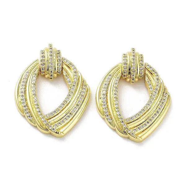 Brass with Cubic Zirconia Pendants