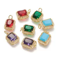 Brass Glass Charms