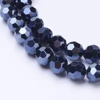 Electroplate Glass Beads Strand