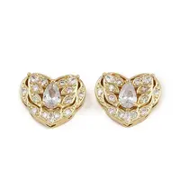 Brass Pave Cubic Zirconia Multi-strand Links