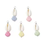 Natural Cowrie Shell & Plastic Shell Shape Pendants