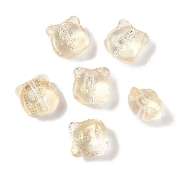 Transparent Spray Paint Glass Beads