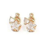 Brass Micro Pave Cubic Zirconia Charms