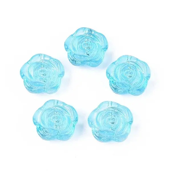 Baking Paint Transparent Glass Beads