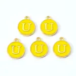 Golden Plated Alloy Enamel Charms