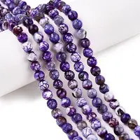 Natural Crackle Agate Beads Strands