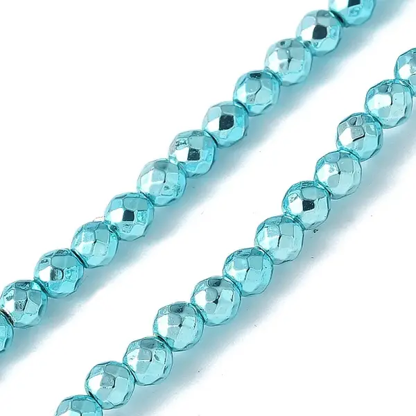 Baking Painted Synthetic Non-Magnetic Hematite Beads Strands