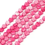 Natural Freshwater Shell Dyed Beads Strands