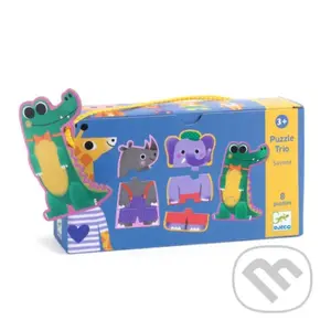 Puzzle trio: Savana (3 dieliky x 8 postáv) - puzzle z kategorie Maxi dílky