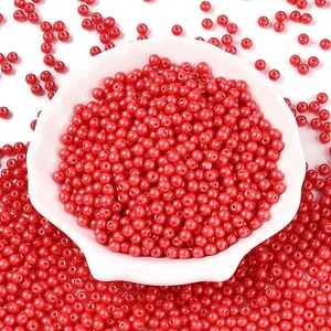 Opaque Baking Painted Glass Beads