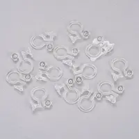 Clear Plastic Clip-on Earring Converter