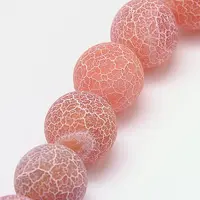Natural Crackle Agate Beads Strands
