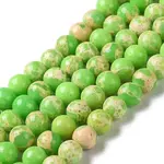Synthetic Imperial Jasper Dyed Beads Strands
