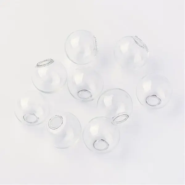 Round Mechanized One Hole Blown Glass Globe Ball Bottles