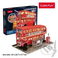 3D Noční edice: Londýnský autobus - puzzle z kategorie 3D puzzle