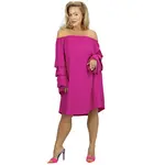 Pri Spanish midi dress with buffet ruffles on sleeves BELLA