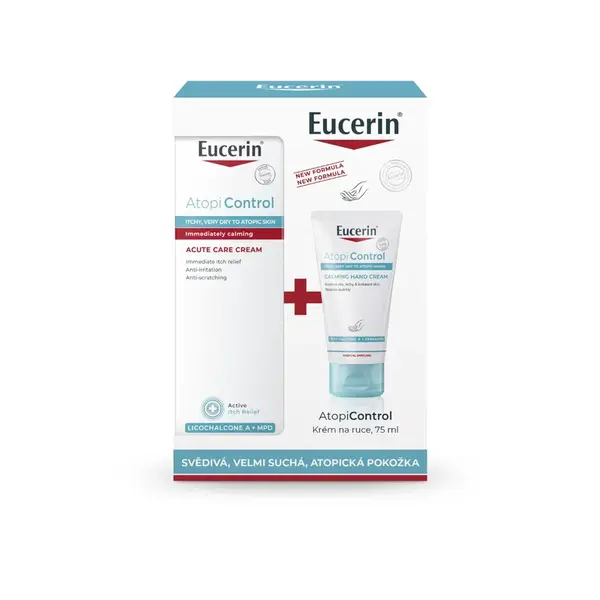 Eucerin AtopiControl vánoční kazeta 2 ks