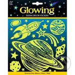 Svítící samolepky s glitry - Vesmír