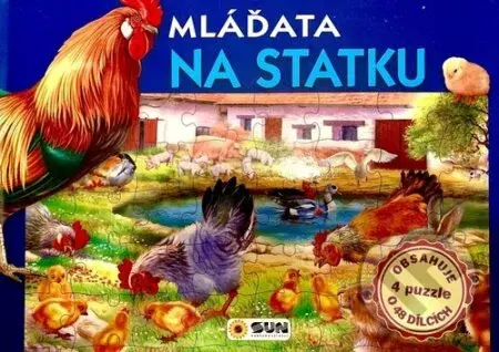 Mláďata na statku (Obsahuje 4 puzzle o 48 dílcích)