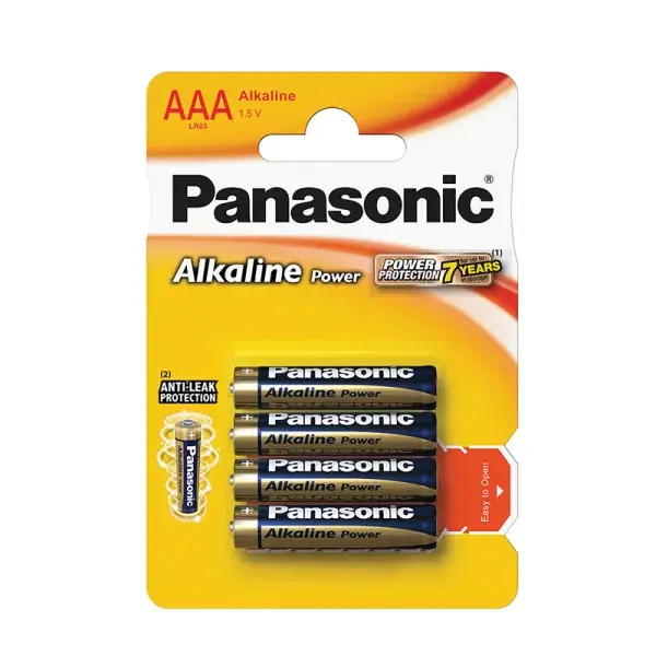 Panasonic - Alkalická mikrotužková baterie AAA 4ks