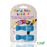 T-Tomi Kočárkový kolíček, modrý 2ks