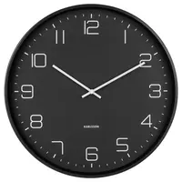 Karlsson NÁSTĚNNÉ HODINY černá 40/40/4,5 cm