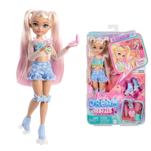 Barbie Dream Besties panenka na kolečkových bruslích - Malibu