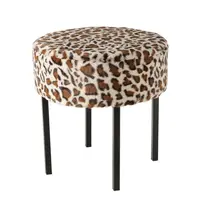 TABURET, kov, textil, 43/43/44 cm