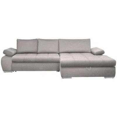 Carryhome ROHOVÁ SEDAČKA, textil, světle šedá