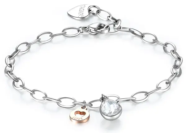 S'Agapõ Náramek s přívěsky Lucky Light SKT19