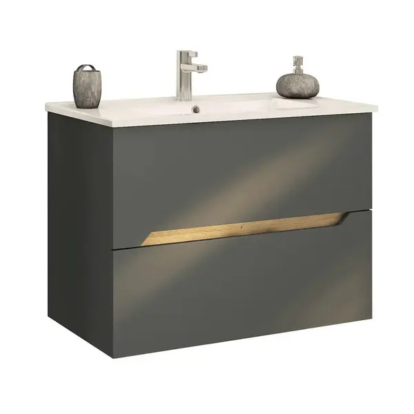 Stylife SKŘÍŇKA S UMYVADLEM, barvy grafitu, barvy grafitu, 85/63/45 cm