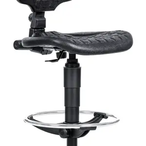 ANTARES 1290 Dílenská židle PU MEK 4159, chrom, extend, kluzáky