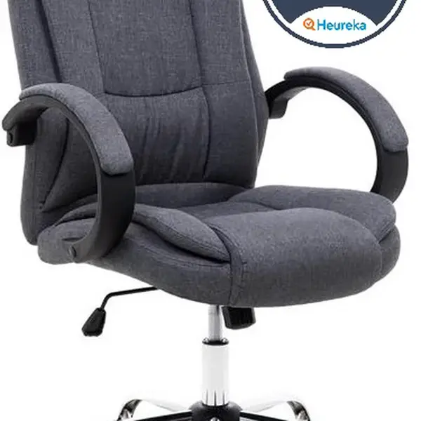 HALMAR Kancelářské křeslo RELAX 2 šedé látkové – pro sezení 4–6 h