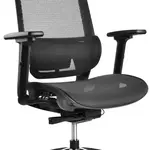 MERCURY Ergonomická kancelářská židle TERRA JNS-103A, černá, sezení 8 hodin denně